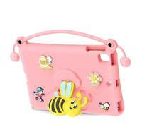 Aramox Bee Design Protective Case, EVA Shockproof Protective Case with Stand, Washable Tablet Cover 32 X 21.2 X 3.1 Cm for Kids for 9.7 Inch Air 1 2 Pro (Pink)