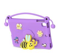 Aramox Bee Design Protective Case, EVA Shockproof Protective Case with Stand, Washable Tablet Cover 32 X 21.2 X 3.1 Cm for Kids for 9.7 Inch Air 1 2 Pro (Purple)