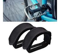 Aramox Bicycle Pedal Straps Adjustable Pedal Straps Polyester 47 X 5cm No Buckle Design Self Adhesive Tape for Road Mountain Folding Bikes Fixed Gear Beginners Kids