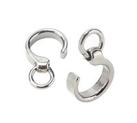 Aramox Bird Foot Ring Stainless Steel Premium Leg Ring 10pcs Practical Bird Leg for Various Parrots Lovers (8#)