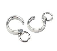 Aramox Bird Foot Ring Stainless Steel Premium Leg Ring 10pcs Practical Bird Leg for Various Parrots Lovers (9#)