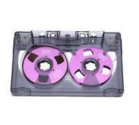 Aramox Blank Record Tape, Type I Cassette Tape 50 Mins Normal Bias 50 Reels Double Sided with Transparent Box