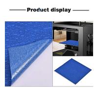 Aramox Blue Water Wave Crepe Structure Sticker Tape for 3D Printer, Easy to Tear, with High Temperature Adhesive Strength, 5Pcs 210 X 200mm Pack for Hot Bed