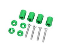 Aramox Bonnet Ventilation Spacer, Gold Car Aluminum Alloy Engine Hood Vent Spacer Riser Kit for 6mm Motor (Aramoxw5cf73uh0e-07)