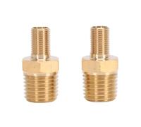 Aramox Brass Air Inflator Adapter 1/4in Npt Male Schrader Valve