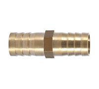Aramox Brass Straight Barbed Connector, Durable Material, Fluid Separation, Ideal for 6mm 8mm Tubing in Home Gas and Power Tool Applications (14mm(2pcs))