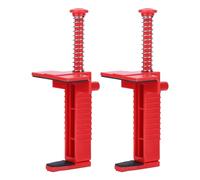 Aramox Brick Liner Runner Tool, Engineering Plastic Brick Line Blocks, 6.5in Clamp with Anti Skid Pad for Leveling Measuring on Smooth or Sloped Bricks for Builders (Red)