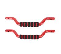Aramox Bronco Front Grab Handles Roll Bar Grab Handles Bar with Ergonomic Curve Aluminum Alloy for Bronco 2021-2024 2 Door 4 Door (Red)