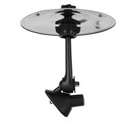 Aramox Car Air Vent Crash Cymbal Mini Dash Drum Fun Practical Accessories Adjustable for Drummers Music Lovers Vehicles (silver)