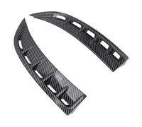 Aramox Carbon Fiber Front Bumper Side Vent Trim, ABS Air Vent Spoiler Splitter, Easy Installation, Precise Fit, Sporty Style for CLA Class C118 AMG Line 2020 Onwards