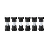 Aramox Cart Spring Bushing Kit Polyurethane Leaf Spring Shackle Bushing Sleeves Set 1015583 1012303 70291G01 for DS 1981+ EZGO TXT Medalist 1994+ with 6 Bushings 12 (Black)