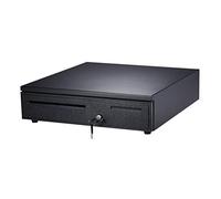 Aramox Cash Drawer Metal Cash Register Drawer with RJ11 Interface 5 Bill 5 Coin Trays Adjustable Compartments 3 Position Lock for POS Retail Store Restaurant Counter