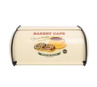 Aramox Champagne Shape Bread Box, Large Capacity Metal Bin Holder, Exquisite Iron Storage Container for Family Kitchen with a Cutting Board Lid, Vintage Retro Countertop (Type 3)