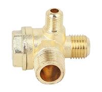 Aramox Check Valve Water, High Hardness, Even Force, Excellent Production Air Compressor Check Valve 3 Way Thread, Suitable for Many Areas with Air Compressor, Versatile and Practical