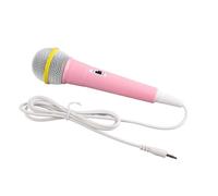 Aramox Children's Microphone, Wired Karaoke Microphone with Clear Sound for Singing, Birthday Gifts for Kids, 3.5mm Plug for Story Machines and Learning Toys (Pink)