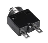 Aramox Circuit Breaker Manual Reset Thermal Switch 10A Plastic Metal Over Current Protector Compact Reset Button for Automotive Industrial Marine Electrical Systems (5A)