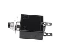 Aramox Circuit Breaker Manual Reset Thermal Switch 10A Plastic Metal Over Current Protector Compact Reset Button for Automotive Industrial Marine Electrical Systems (18A)