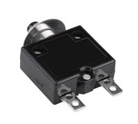 Aramox Circuit Breaker Manual Reset Thermal Switch 10A Plastic Metal Over Current Protector Compact Reset Button for Automotive Industrial Marine Electrical Systems (20A)
