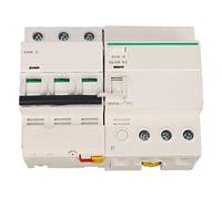 Aramox Circuit Breaker, PA66 Current Circuit Breaker 3P Plus N AC 400V with Leakage Protection, Double Locking Clip, Arc Extinguishing, for Residential Building Distribution (6A)