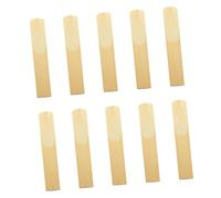 Aramox Clarinet Reeds 10 Pieces Traditional Plastic Synthetic Reeds 2.5 Strength with Independent Clips for B Flat Clarinet Students Intermediate Professional Practice Performance (Strength 3.0)