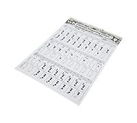 Aramox Clarinet Training Chart for Beginners, Premium Coated Paper, Easy To Carry, Clear Chart, Exquisite Gifts for Clarinet Players, with Applications, for Band Room, Classroom (Chord