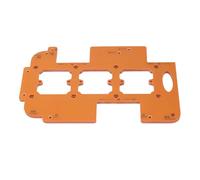 Aramox Closet Handleless Slotting Template 3 in 1 Cabinet Hardware Jig Multifunctional Woodworking Template with 3 Radius Angles R20 R25 R30 for Wardrobe Cabinet Installation
