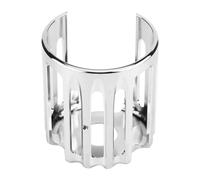 Aramox CNC Aluminum Alloy Motorcycle Oil Filter Cover, Universal Fit, Chrome Finish, Reusable
