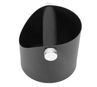Aramox Coffee Knock Box Metal Coffee Grounds Box 13.5 X 12.3 X 15cm with Rubber Bar Large Opening Detachable Design for Home Kitchen Cafe Machine Users (Black)