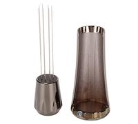 Aramox Coffee Stirring Tool Stainless Steel Needles Coffee Distribution Tool 0.4mm Needle Design Weighted Stand for Home Kitchen Cafe Preparation (Gray)