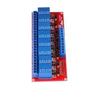 Aramox DC 12V 8 Channel Relay Module, High Low Level Relay Control for Projects with Flexible Input Design and Pull Indicator