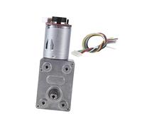 Aramox DC 12V Gear Motor, High Torque Reversible Geared Motor with Encoder, Self Locking (100RPM)
