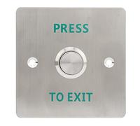 Aramox DC 12V Push Door Release Switch, Stainless Steel Button Touch Exit System for Hospitals Hotels Shopping Malls, Easy Installation, NO NC COM Outputs, Design