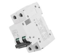 Aramox DC Circuit Breaker 2 Pole Miniature Circuit Breaker 16A DC DIN Rail Mount for Solar Panel Wind Hybrid Battery Systems Easy Installation Overload Short Protection (63A)