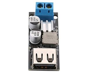 Aramox DC-DC Voltage Converter 6-32V to 5V USB Fast Charging Module with Terminal Block for Car Phone Charger
