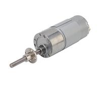 Aramox DC Geared Motor, DC24V Gear Motor with Self Locking Drive, Aluminum Alloy Shell Brass Coil, M6x50 Thread, Low Noise High Torsion for Vending Machine Printer Automation (22RPM)
