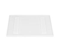 Aramox Desktop Tray Silicone Mold, White Silicone Resin Mold, Easy Release DIY Desk Rack for Home Office Decor, for Baking and Craft Casting, T Shaped Feet Desktop Set 60783 (Single 60-782)