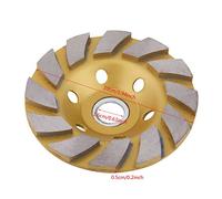 Aramox Diamond Segment Grinding Wheel Disc 10cm Concrete Grinding Wheel 1.6cm Inner Diameter 0.5cm Thick with Air Holes for Marble Concrete Stone