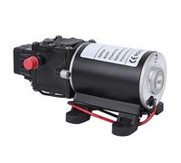 Aramox Diaphragm Pump, Cast Iron Electric Water Pump with Intelligent Pressure, 12V 7 L Min 1.2 MPa Low Noise for Water Pressure Testing Users (12V Motor)