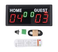 Aramox Digital Scoreboard Battery Powered Portable 1.8in 6 Digit LED for Party Sport Table Football Soccer