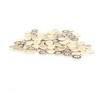 Aramox DIY Clothing Decoration 100Pcs Wooden Daisy Button 15mm Hand-Made Sewing Accessories for DIY Hand-Made Knitting