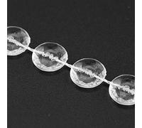 Aramox DIY Crafts Acrylic Beads Curtain, Stunning Crystal-Like String Beads for Festival Decorations, 30m Clear Bead Curtain for Weddings (Transparent)