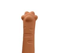 Aramox Door Handle Cover Silicone Door Handle Protector Anti Collision Noise Reduction Soft Sleeve Open Design Cute Claw for Bedroom Nursery Bathroom Office (Orange)