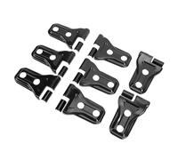 Aramox Door Hinge Cover Trim Decorative Hinge Cover Protector for JL JLU Unlimited Sport Sahara 2018-2025 ABS Plastic No Drill Required (Black)