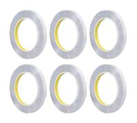 Aramox Double Sided Tape Clear Acrylic Mounting Tape 20 Rolls 10mm X 5m Strong Adhesive Removable Transparent Wall for Posters Carpets Frames Home Office Decor
