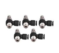 Aramox Elbow Air Control Valve PVC Pneumatic Throttle Valve 1.0 to 1.2MPa Male Thread Push to Connect Fitting for Automation Equipment Air Compressor Accessories (4-02)