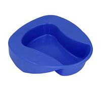 Aramox Elderly Bedpan with 10 Degree Slope Design, Large Thickened Nursing Bed Pan for Bedridden Adults and Pregnant Women, Reinforced Plastic Material Supports 220.5lb (Dark Blue)