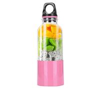 Aramox Electric Juicer Cup Portable USB Rechargeable Smoothie Blender 500ML Food Grade PC ABS 304 Stainless Steel 2600mAh Personal Blender for Travel Office Gym (500ML)