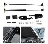 Aramox Engine Hood Lift Stainless Steel Front Hood Struts Hydraulic Support Rods Original Hole Installation with Mounting Kit for JK 2007 2017