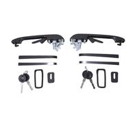 Aramox Exterior Door Handle 191837206A Exterior Door Lock Set for Rabbit Quantum Front Left Right Pair with Key