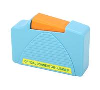 Aramox Fiber Optic Cleaning Box, Over 550 Times Cleaning Effect, Suitable for SC, FC, ST, LC End Face, Made of ABS for Impact and Scratch, Pocket-Sized and Lightweight, (Blue)